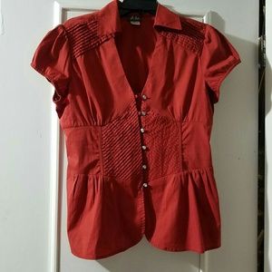 Dots red blouse